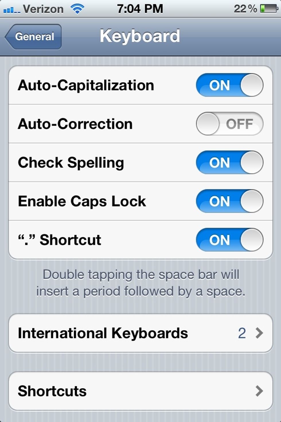 International keyboard