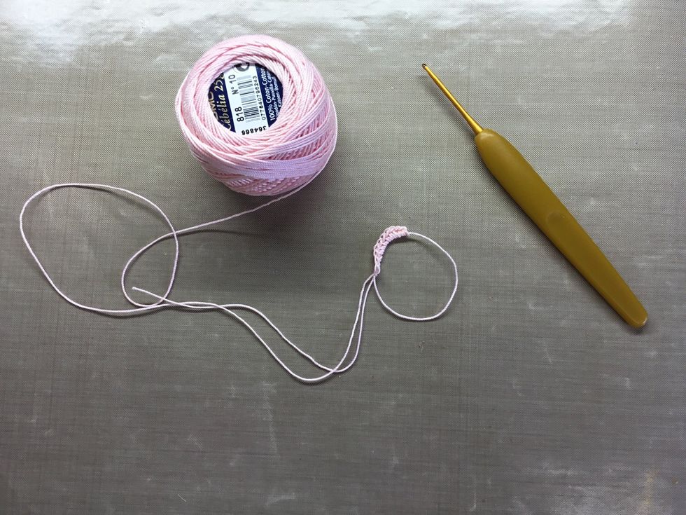 Into a magic ring crochet 12 single crochet stitches.