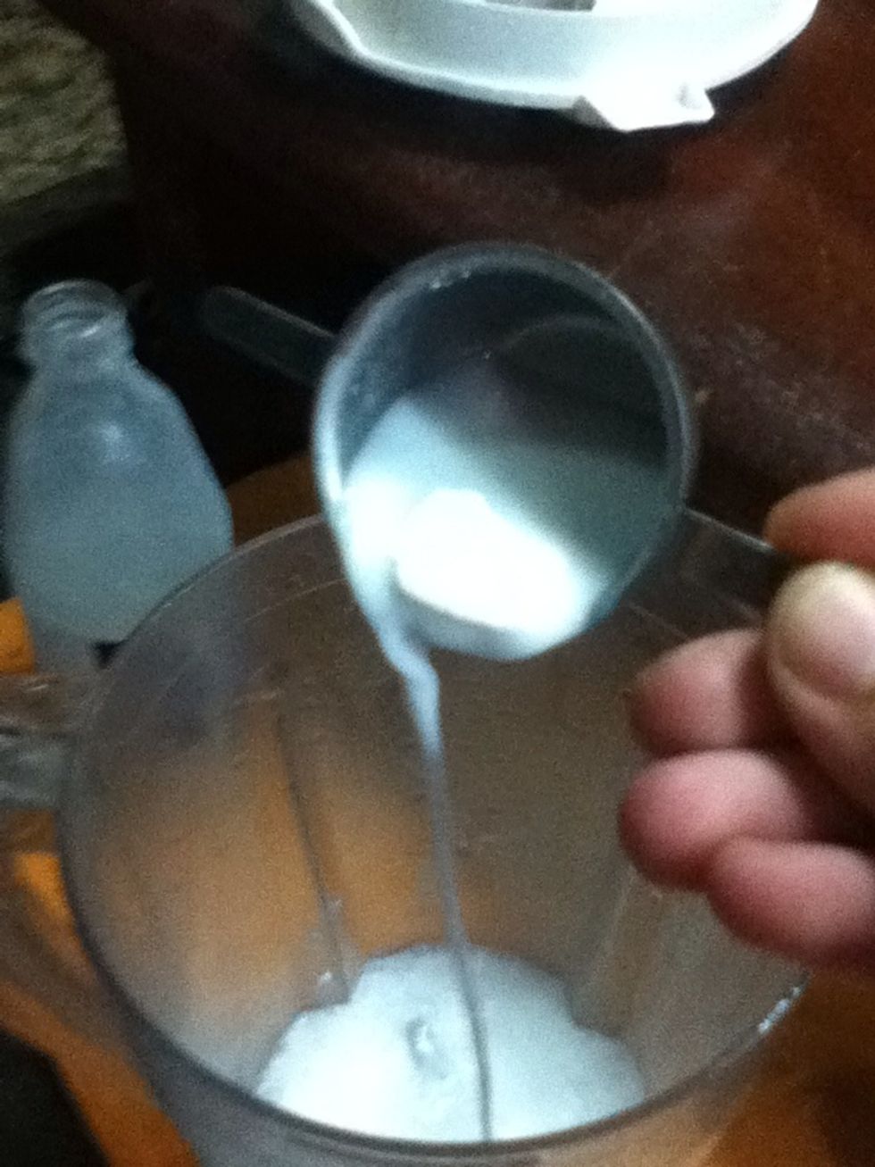 ...into the blender.