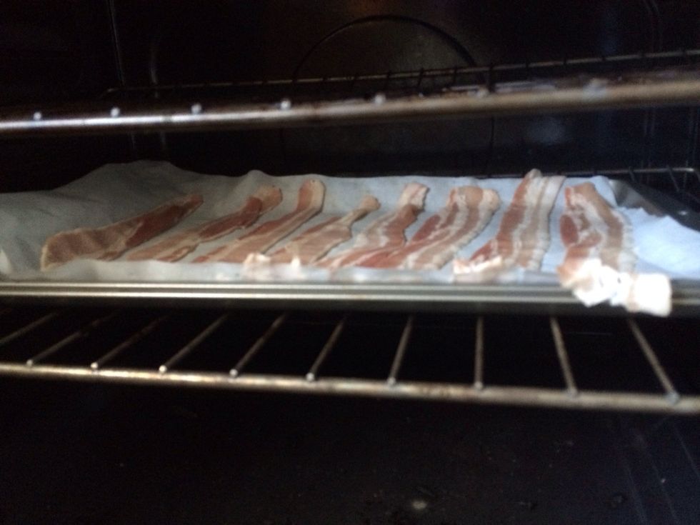 Into the oven for 20-25 minutes at 376\u00b0F.