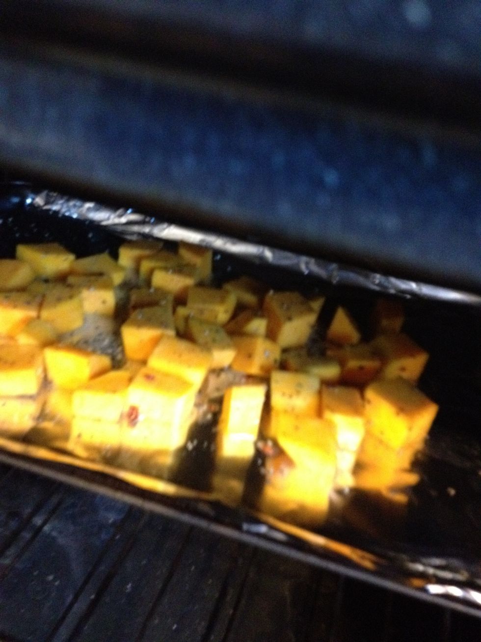 Into the oven\u2026