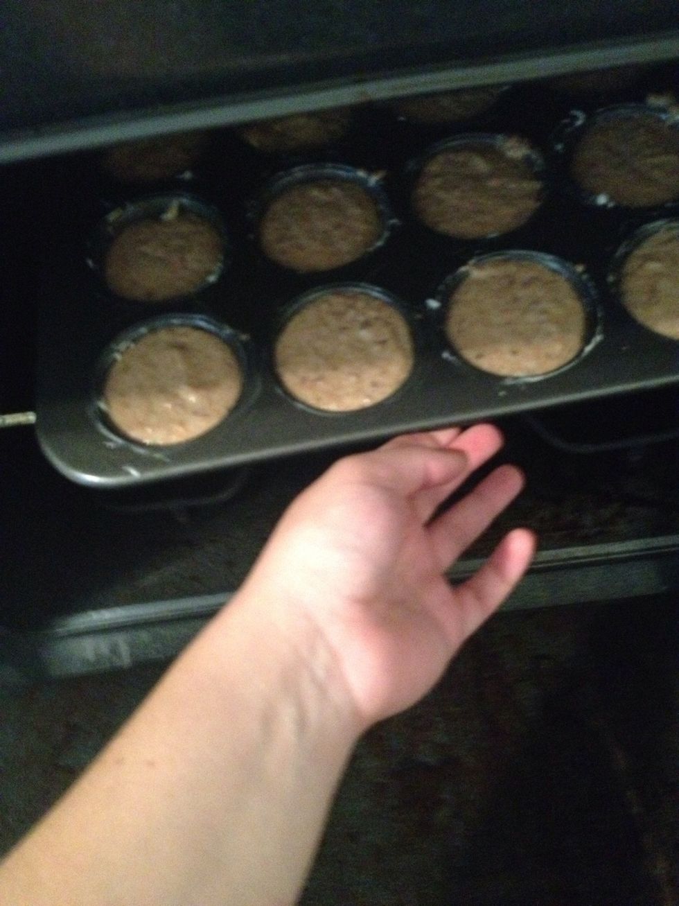 Into the preheated oven!