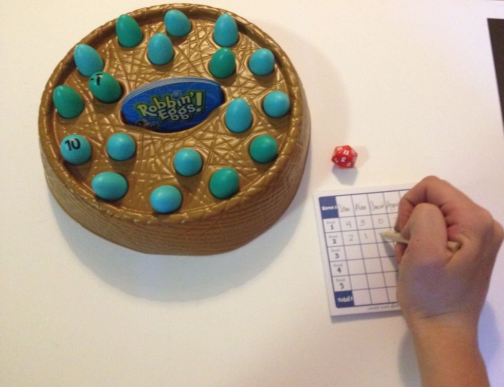 Introduce the score card. This strengthens practice of math skills, but may cause some learners to lose motivation in the game, especially if it slows down the speed of play.