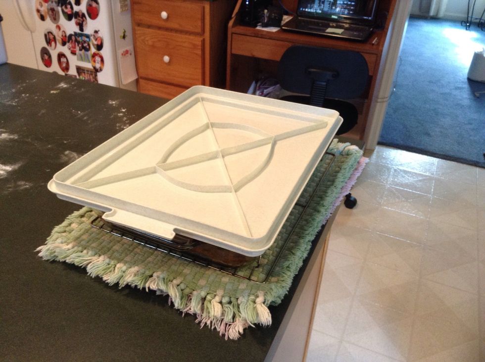 Invert onto serving plate