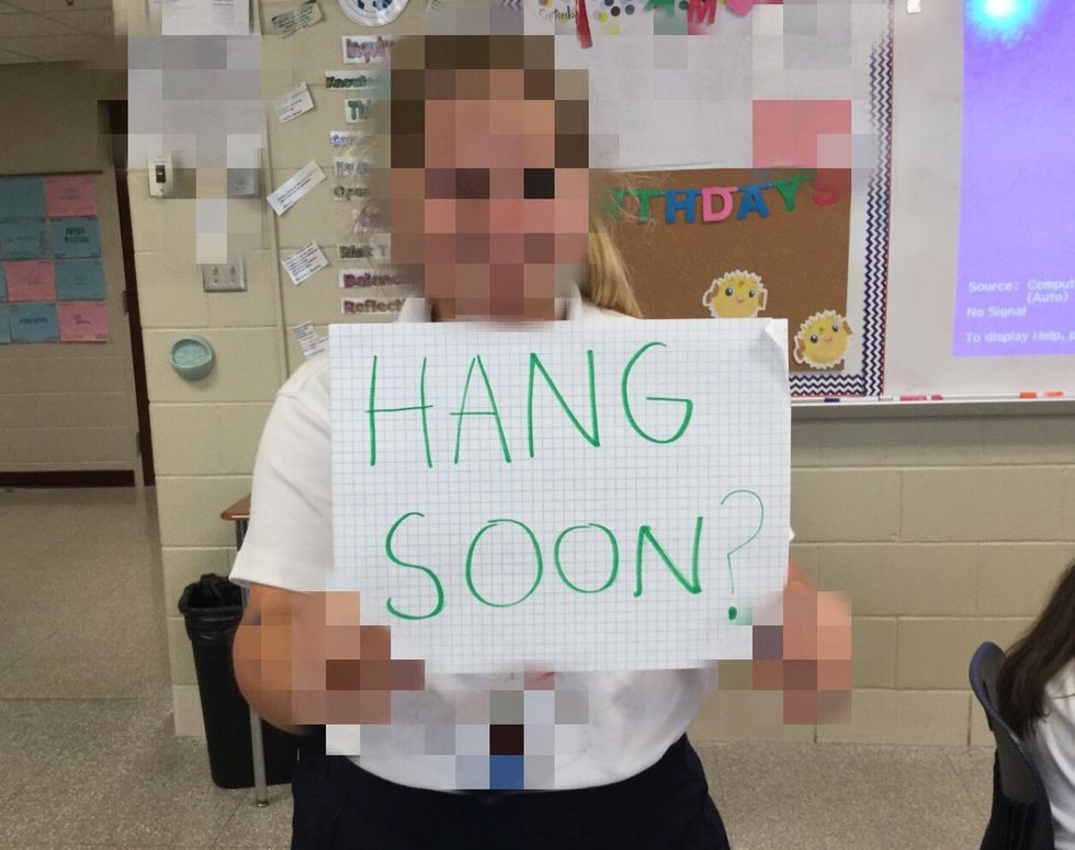 Invite someone to hang out