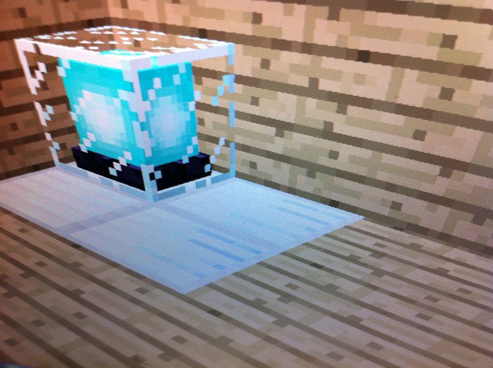 Iron blocks under it