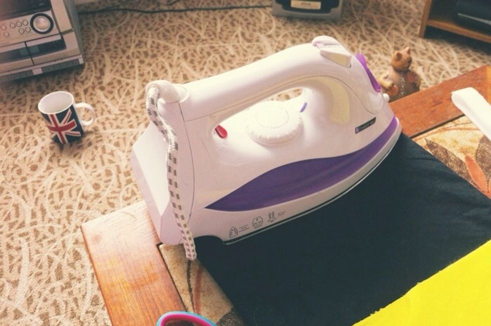 Iron on pants for 10 seconds