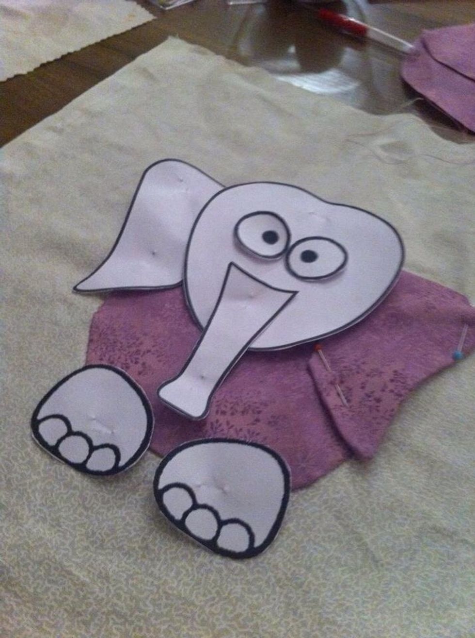 Iron the fabric with the rulers and organize the pieces