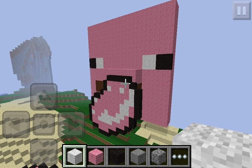 Is that a giant frickin pig barfing out porkchops?