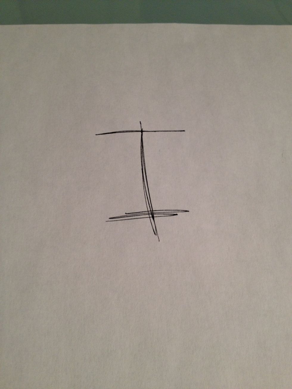 It all starts with the center T- shape form. We start by using this T to form the nose.