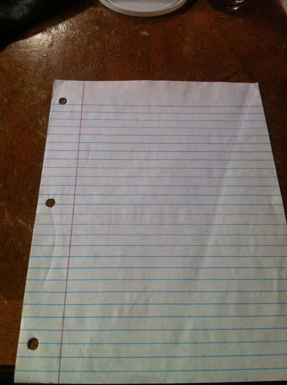 It can be lined or blank