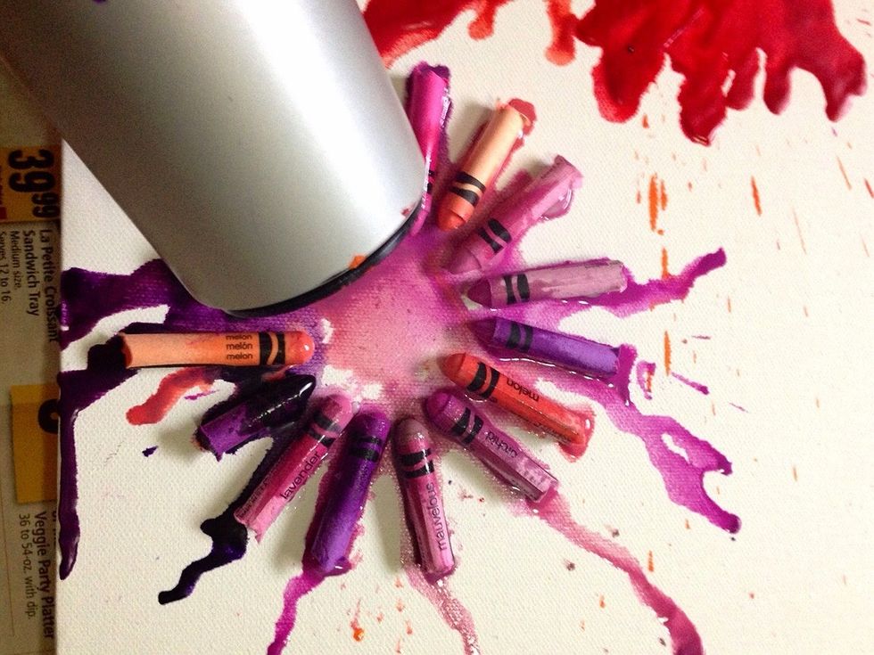 It gets really messy at certain points, so make sure to do this project in an open and covered space.