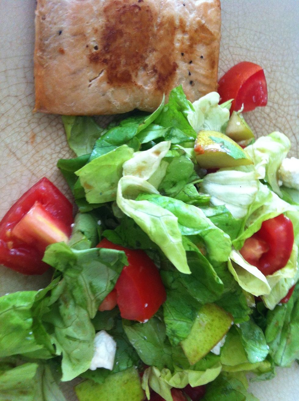 It goes great with salmon
