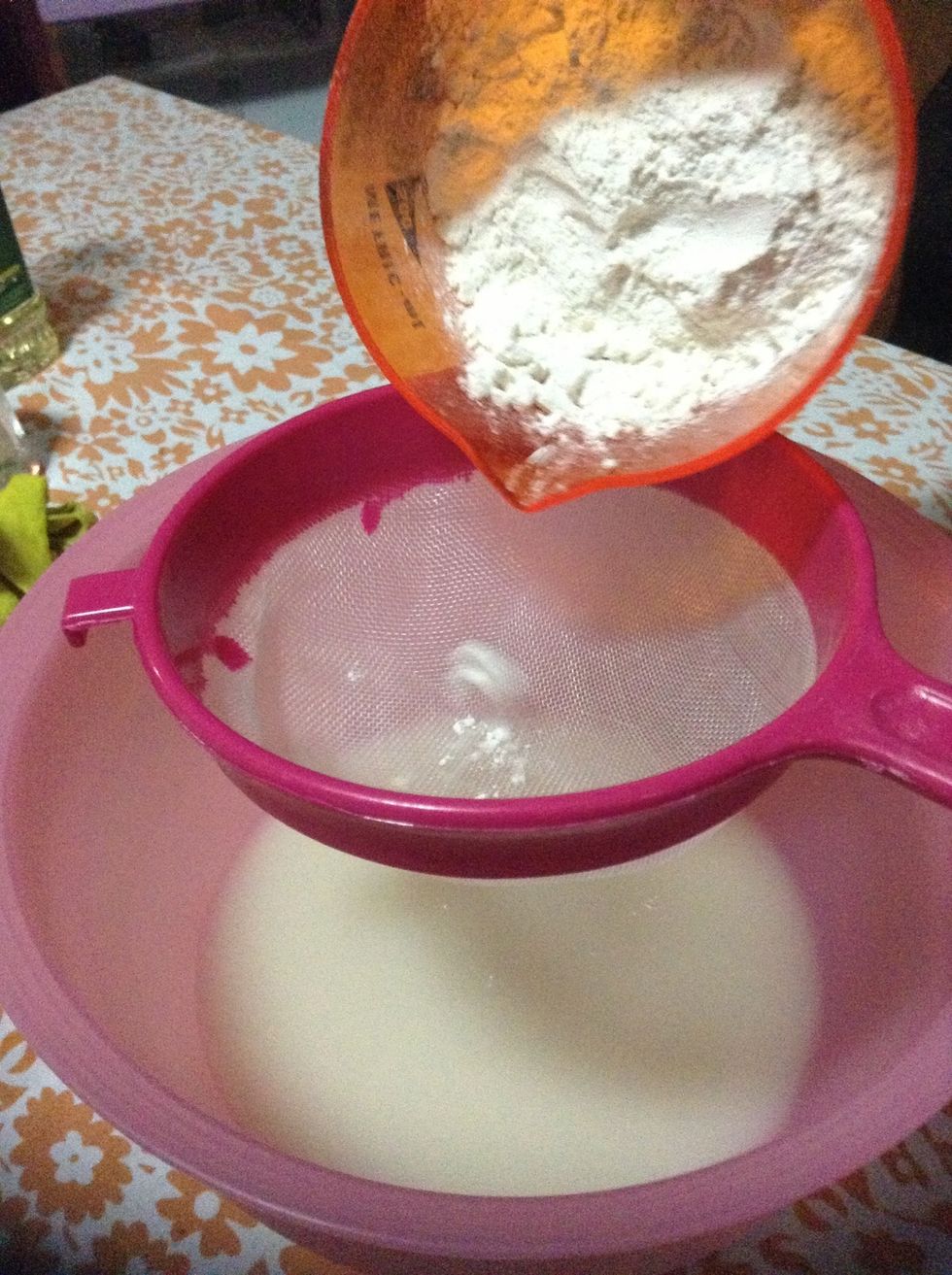 It is important to sift the flour