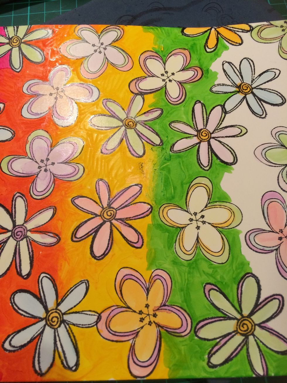 It is so much fun watching these markers melt and blend with each other.