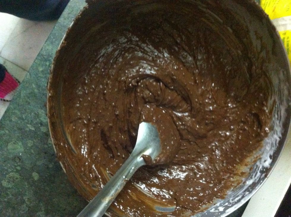 It'll look like this and smells heavenly. Pre heat oven at 180 degrees.