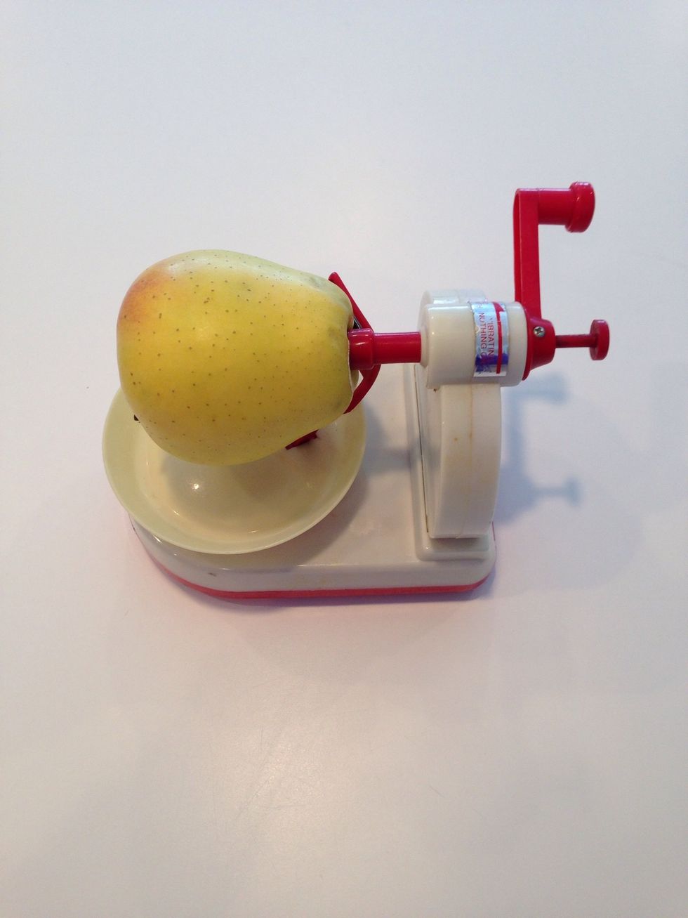 It looks like a label but instead of make and model it says "No vibrating with nothing on". Sooo, clearly this was made long ago and far away in a land with no English translators. Good advice though.