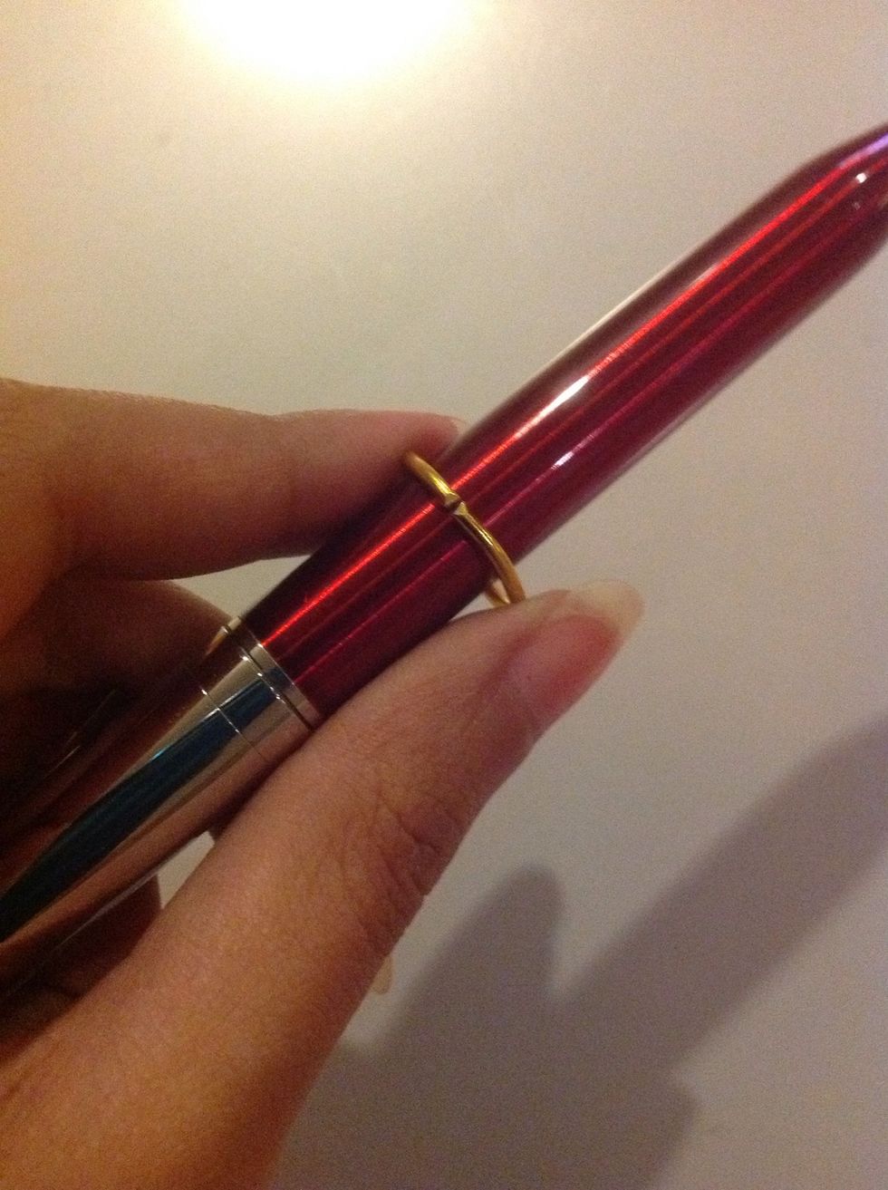 It looks like this after you cut it. I used a pen to round out the edges.