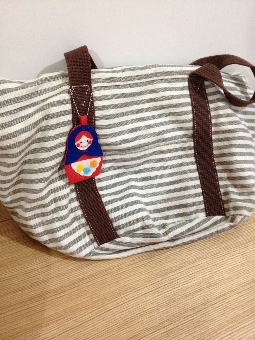 It looks pretty good on my bag, isn't it?!