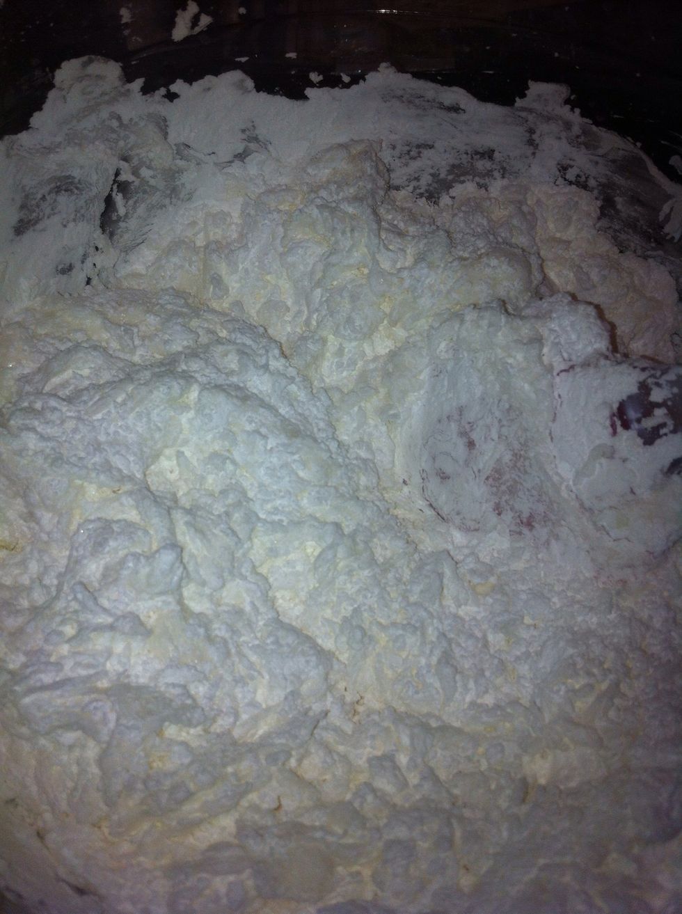 It looks really watery, but it thickens.