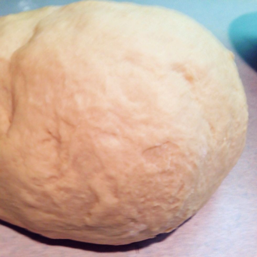 It may be easier to finish the dough by hand, kneading it until it is smooth. Make sure it does not stick to the counter!