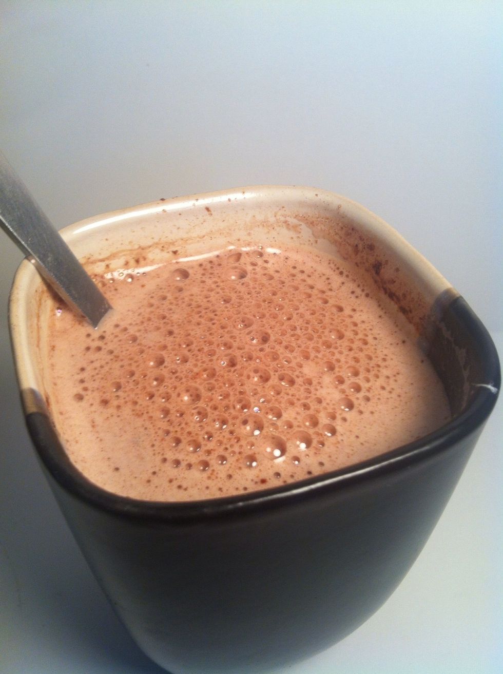 It may look all weird when it comes out of the microwave, but just stir and it'll start to look good again :)