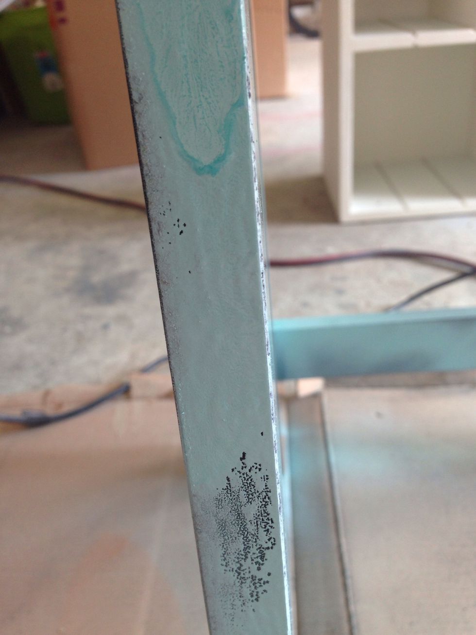 It ran and bubbled..I ran back to Lowe's and bought Valspar and it covered beautifully! I really like Rustoleum as well.