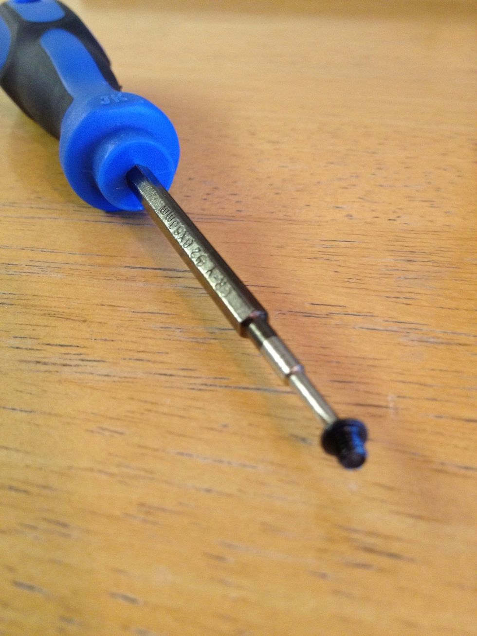 It really helped that the screw driver was magnetized.