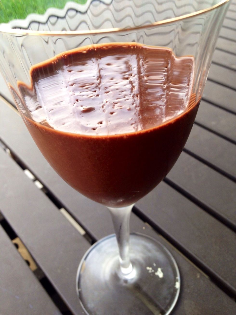 It's been about 3 hours, and my pots de cr\u00e8me are set.