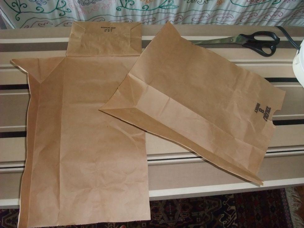 It's best if you trim the bag into pieces that lay flat.