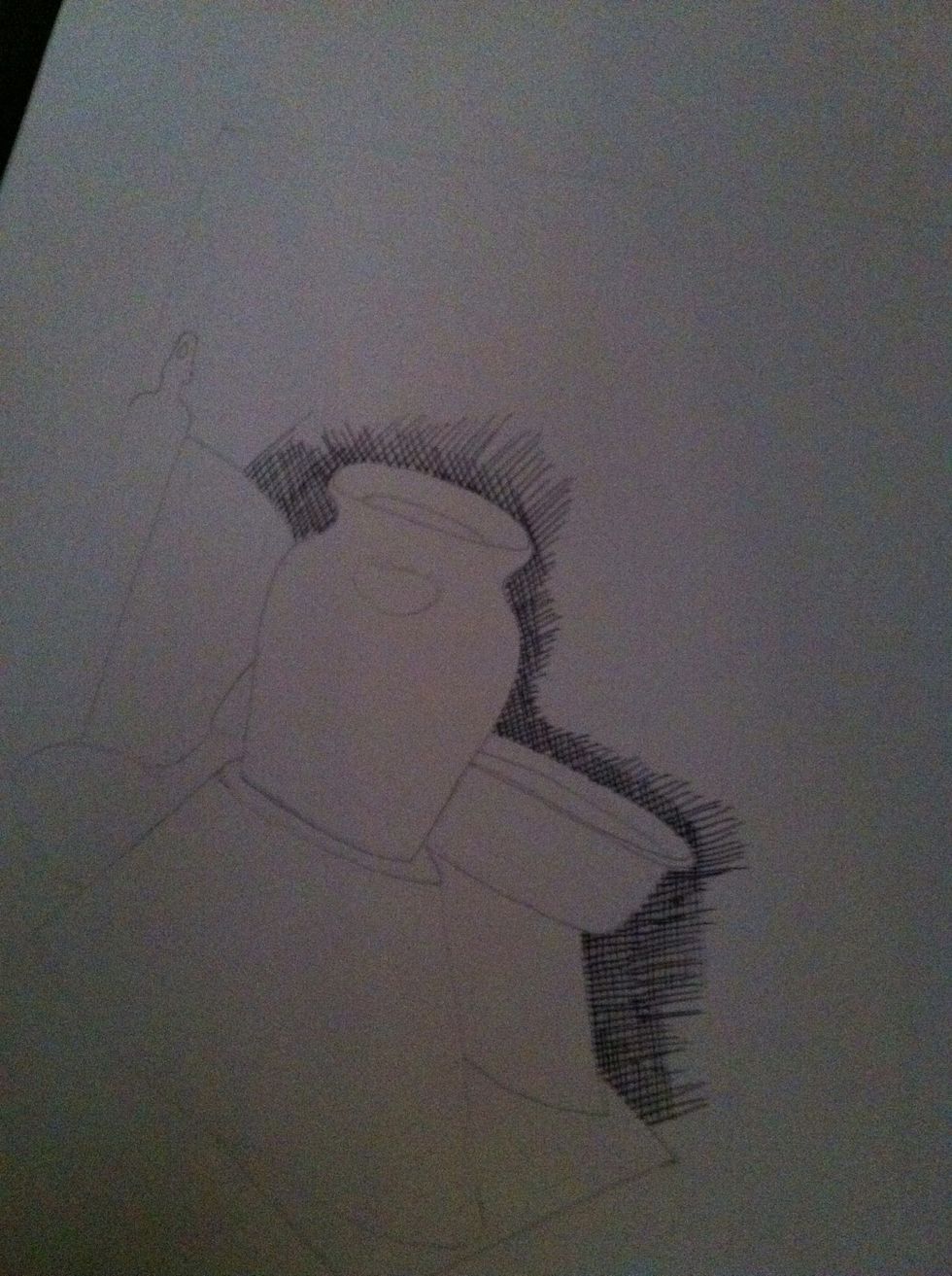 It's best to start with the darkest elements.