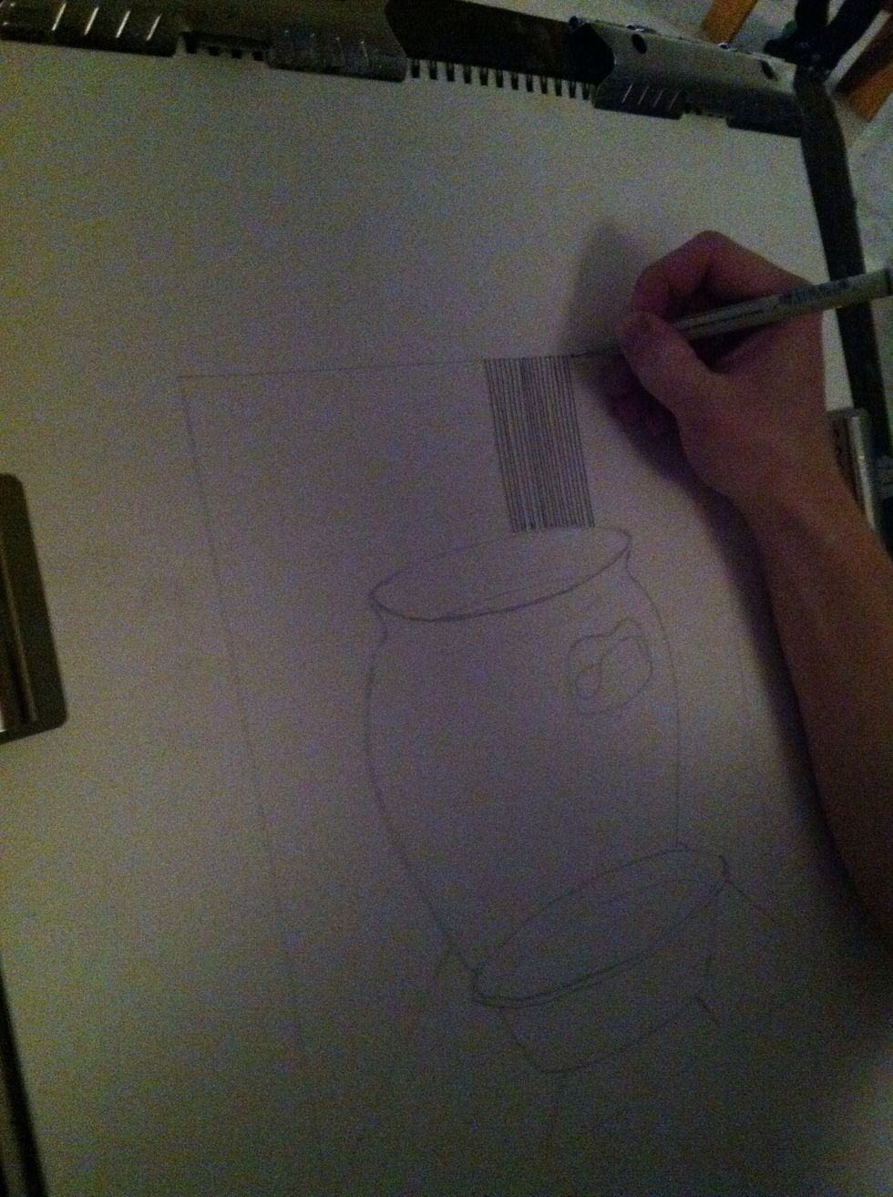 It's best to start with the darkest elements.