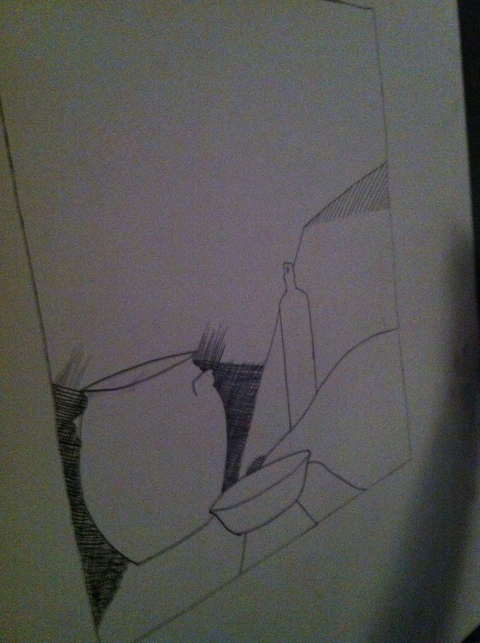 It's best to start with the darkest elements.