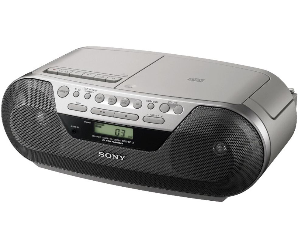 It's better to plug the auxiliary cable into the line out jack (because the volume level does not affect the recording). The jack is usually in the back.