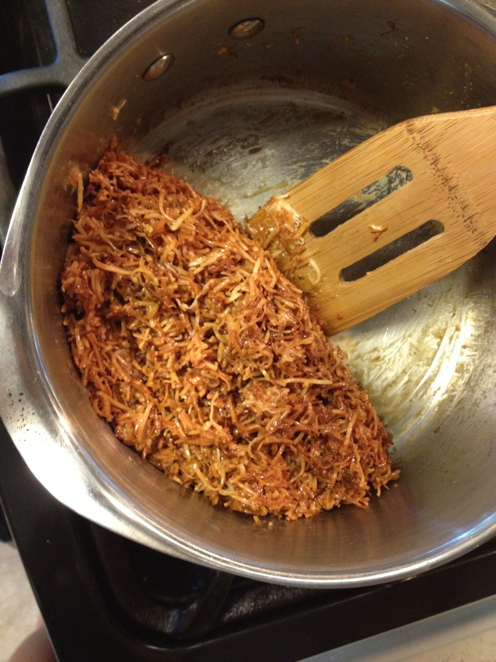 It's done! But keep it on low heat for the next step