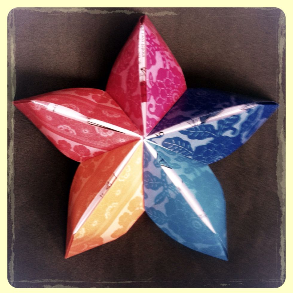 It's even pretty on the back! You can make different sizes. Use as dishes, ornaments, a topper for the tree, ???