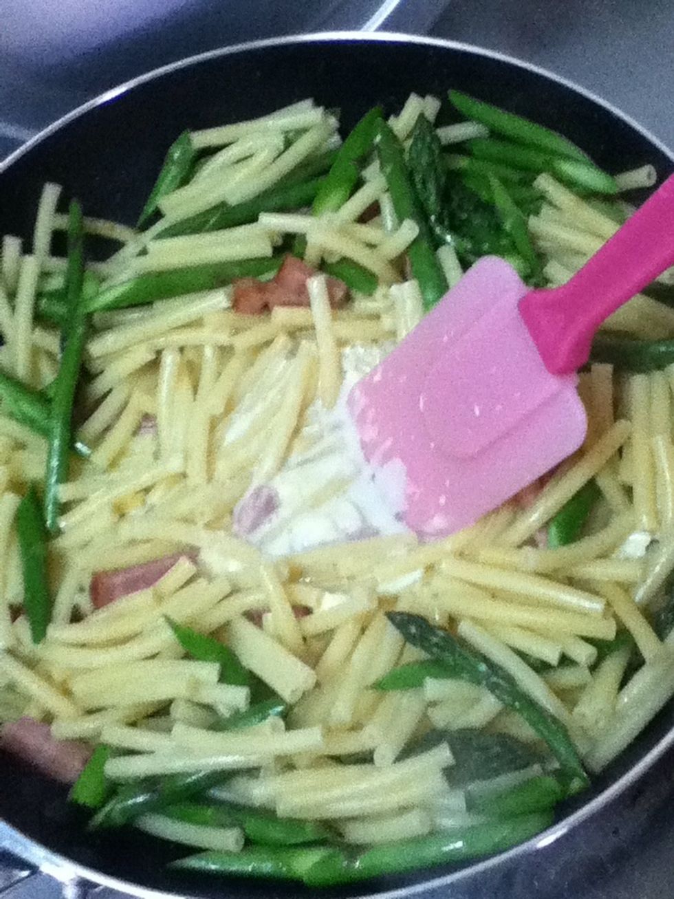 It's going to melt and mix with milk.