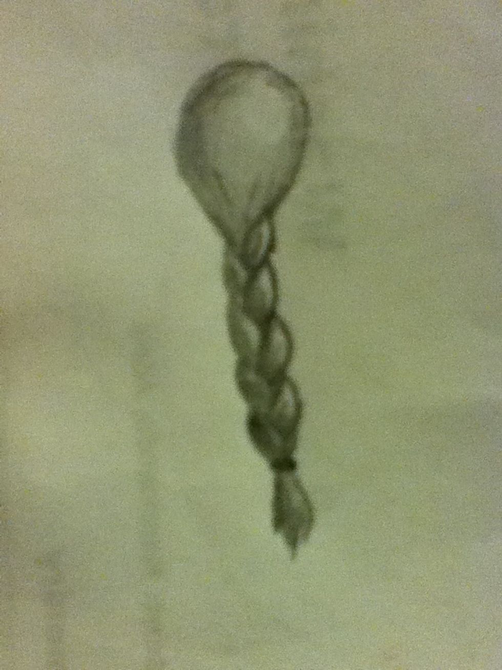 It's kind of hard to see in the picture but add some hair lines( look closely at the base of the head)