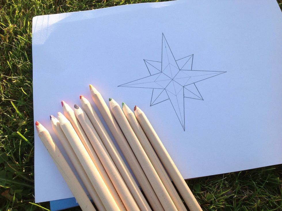 It's nice to use marker pens, but I think you get the best result with color  pencils.