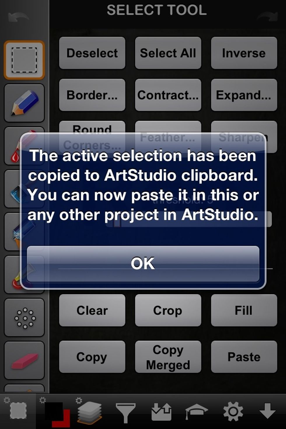 It's now copied to clipboard.