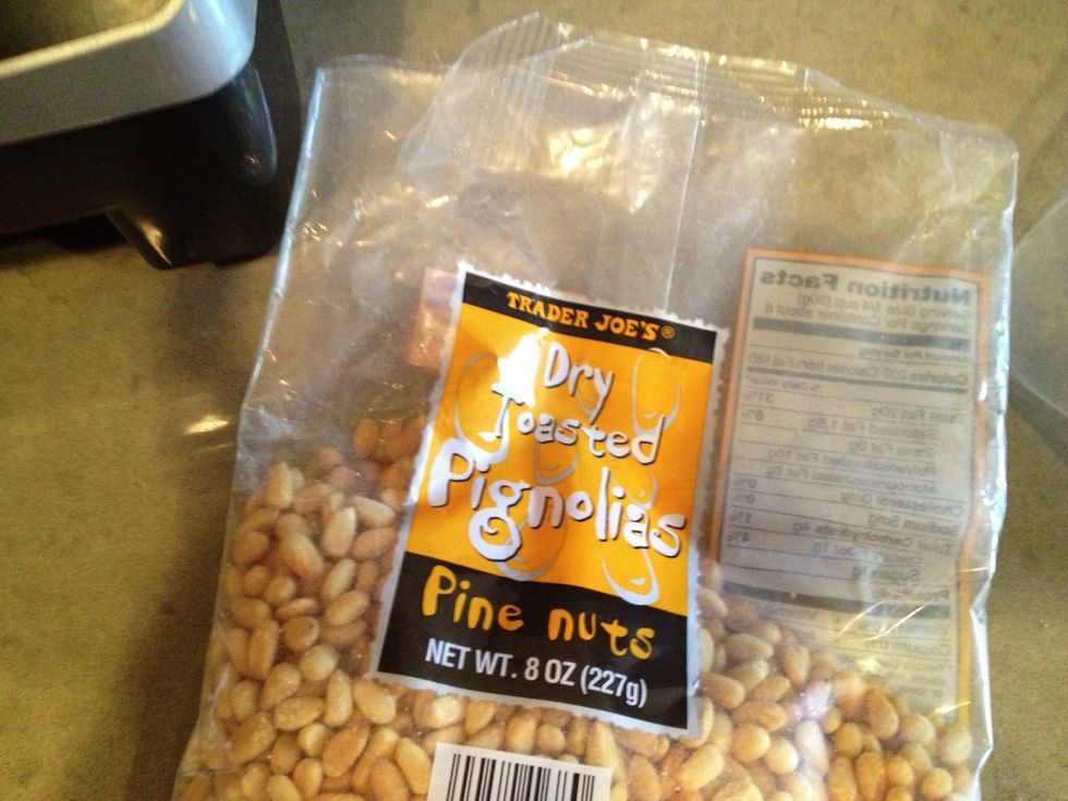 It's ok to use raw (not toasted) too. If you prefer a smaller amount get 'em from the bulk bins at Whole Foods. (Tip or storing any nuts: keep em fresh in the fridge or freezer for a few months)