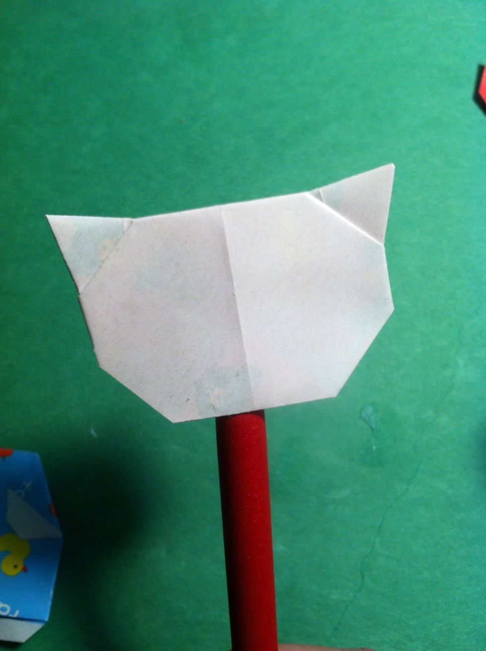 It's open on the bottom. I stuck a pencil in there. Head is done...tho it does still require some features!