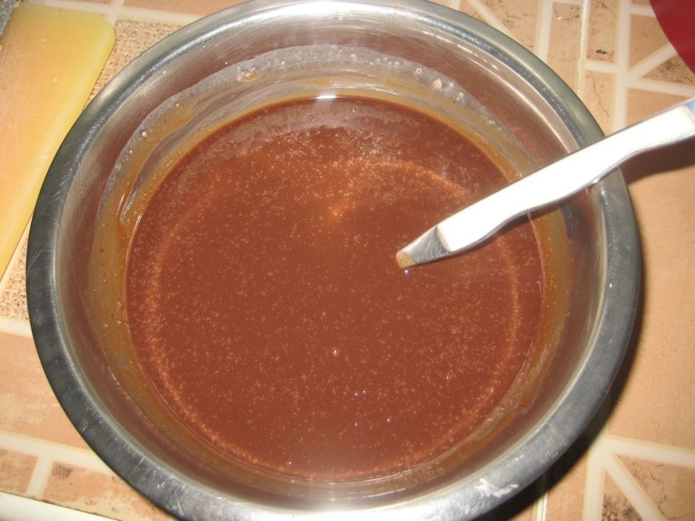 It's ready when no more cream is visible.