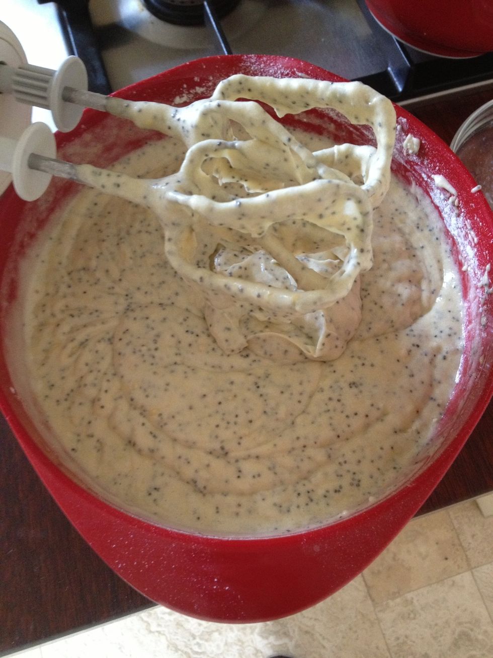 It's the reverse with the rest of the ingredients. Whisk (slowly) only till ingredients come together.