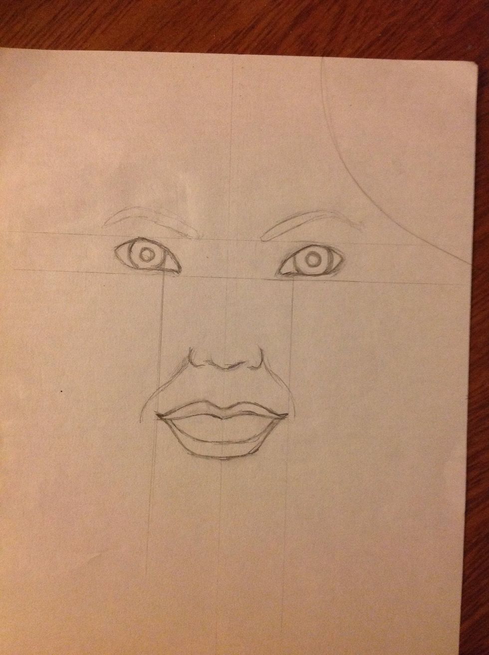 It's truly necessary make this ugly lines, don't worry, we'll erase them later.