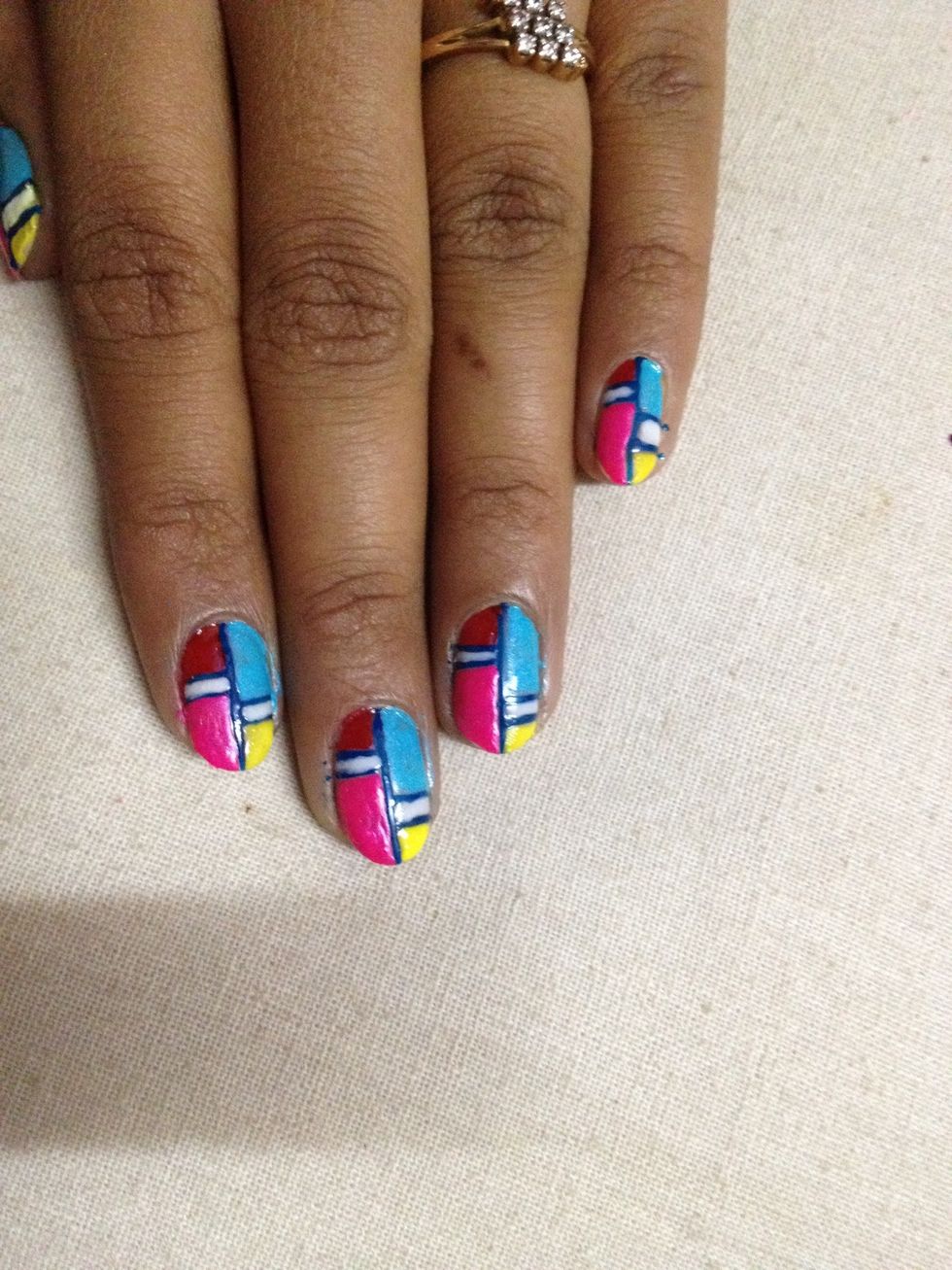 It's very simple and grabs everyone's attention..