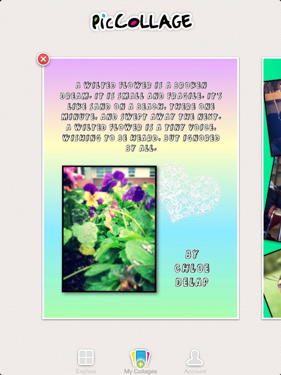 It saves all your old collages