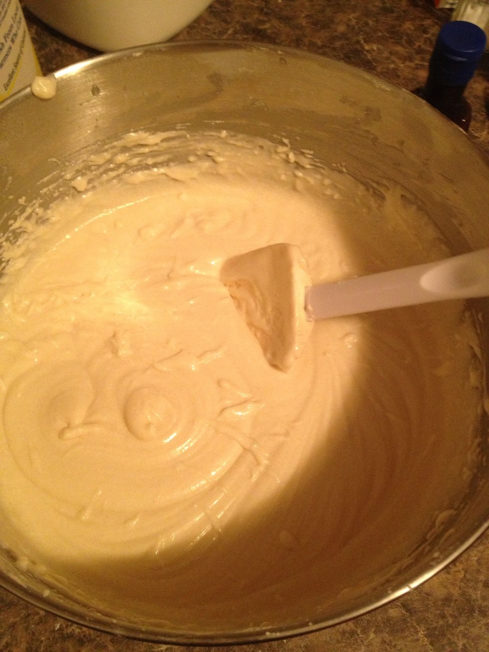 It should be nice and creamy free of lumps!
