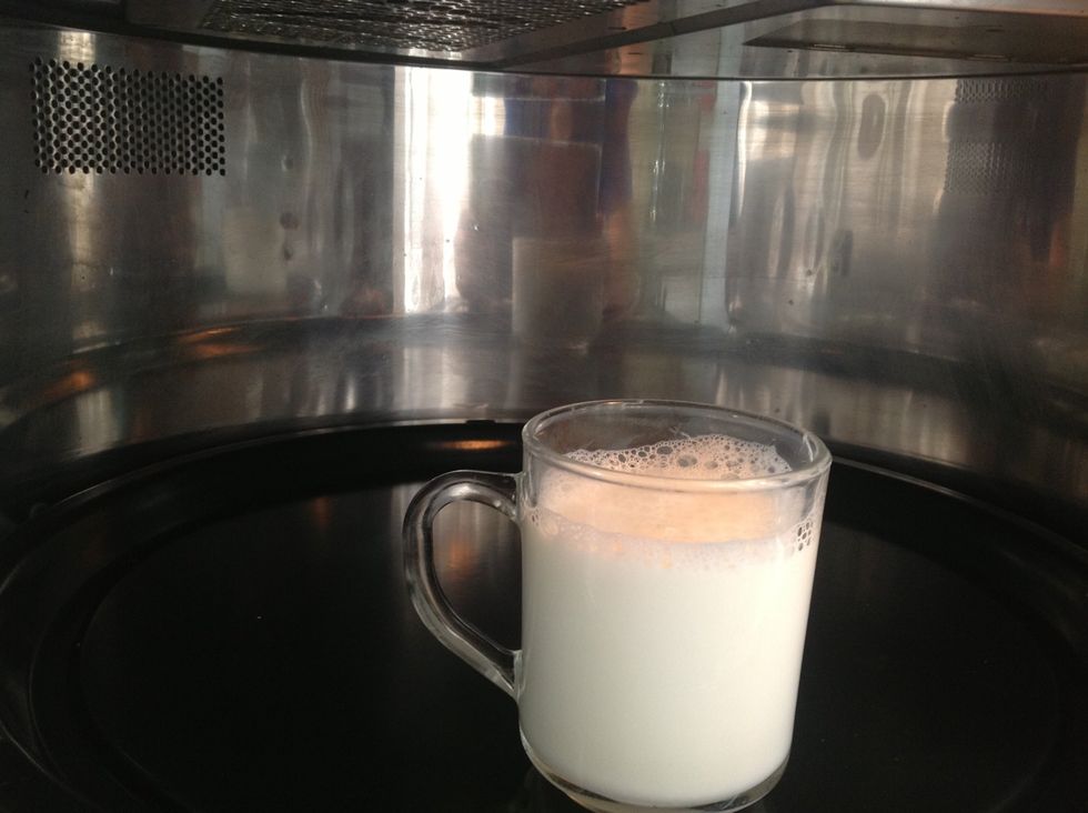 It should be nice and foamy when finished