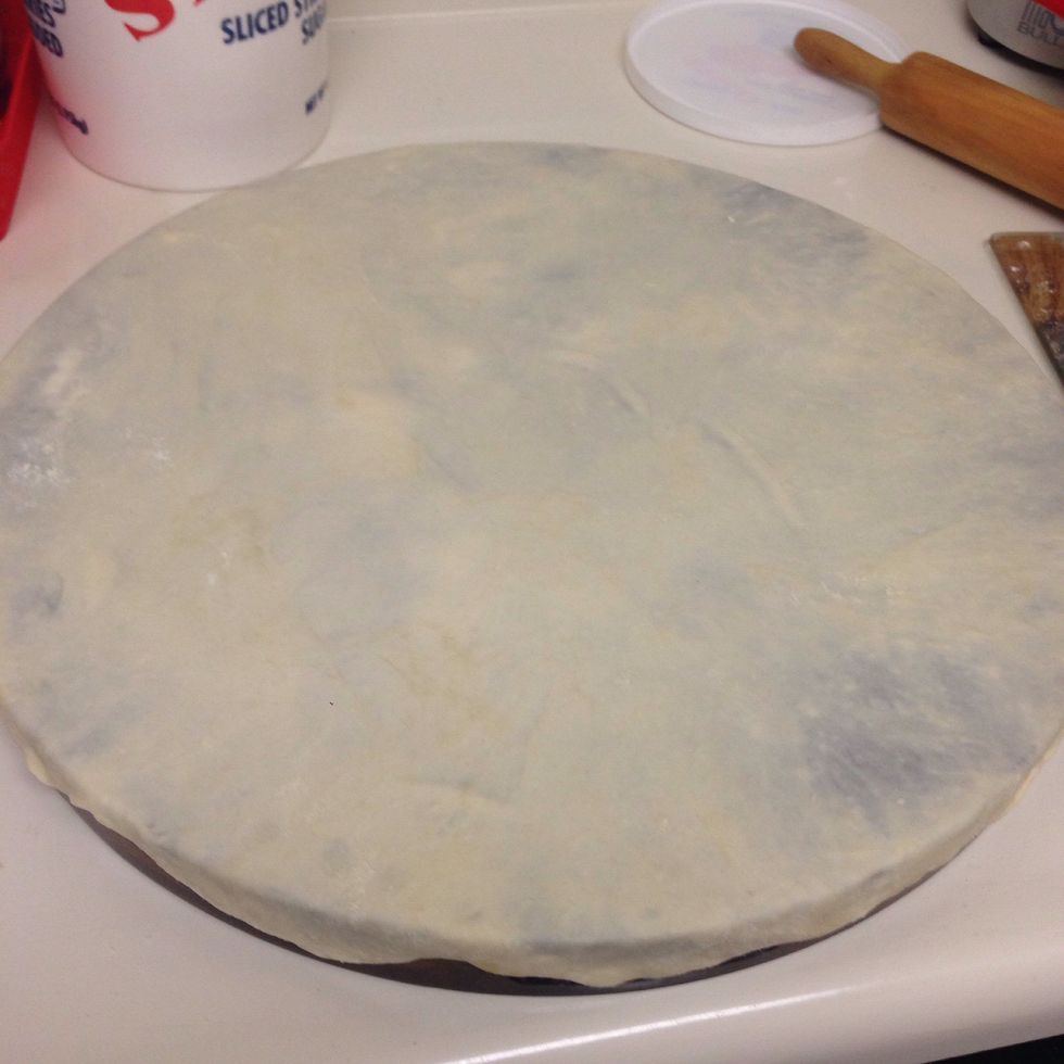 It should be rolled out like that, very thin .